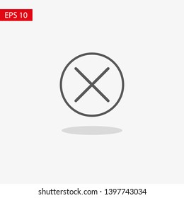 Cross Icon. Cancel icon. Close icon