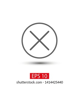 Cross Icon. Cancel icon. Close icon
