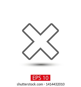 Cross Icon. Cancel icon. Close icon
