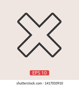 Cross Icon. Cancel icon. Close icon