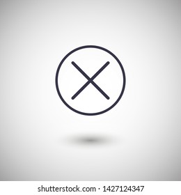 Cross Icon. Cancel icon. Close icon