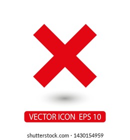 Cross Icon. Cancel icon. Close icon