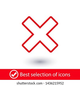 Cross Icon. Cancel icon. Close icon