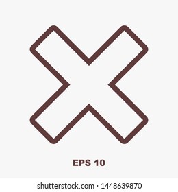 Cross Icon. Cancel icon. Close icon
