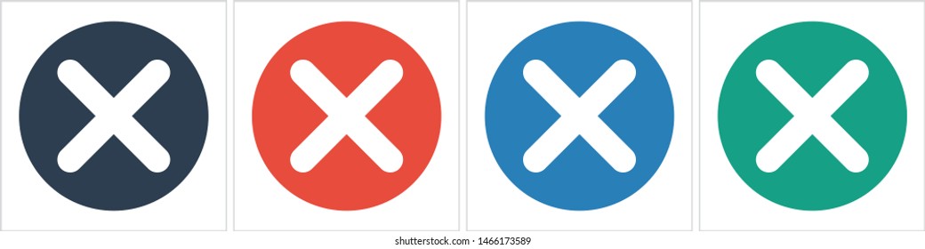 Cross Icon. Cancel icon. Close icon