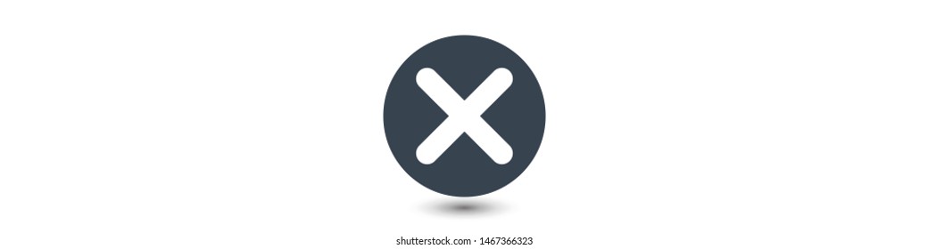 Cross Icon. Cancel icon. Close icon