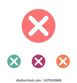 Cross Icon. Cancel icon. Close icon