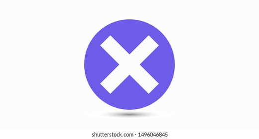 Cross Icon. Cancel icon. Close icon