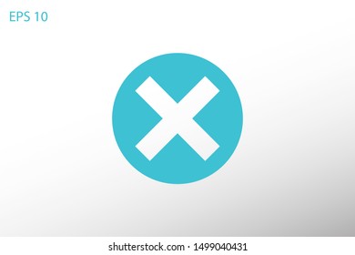 Cross Icon. Cancel icon. Close icon