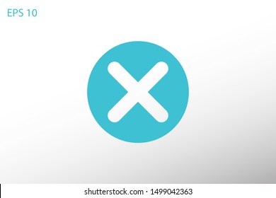 Cross Icon. Cancel icon. Close icon