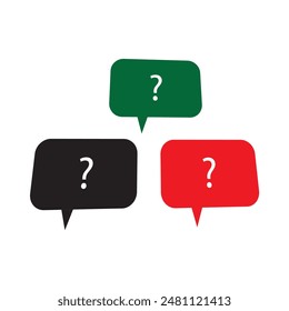 cross icon , check mark icon , error icon , question icon design eps 10