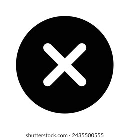 Cross icon. close sign. for mobile concept and web design. vector illustration