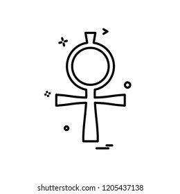 Cross icon design vector