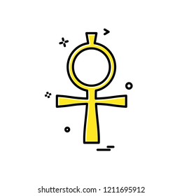 Cross icon design vector