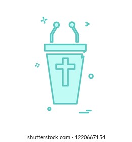 Cross icon design vector