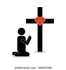 cross icon design, vector illustration eps10 graphic