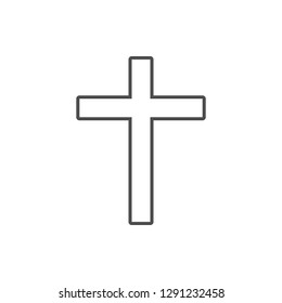 cross of the cross icon. Element of cyber security for mobile concept and web apps icon. Thin line icon for website design and development, app development