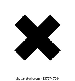 Cross icon flat vector illustration design isolated on white background