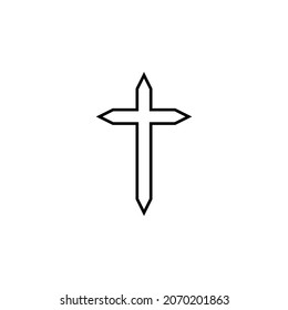 cross icon, god vector, christian illustration