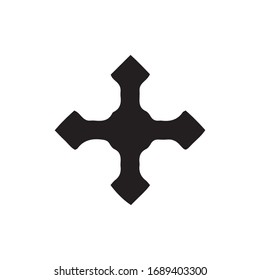 Cross Icon for Graphic Design Projects