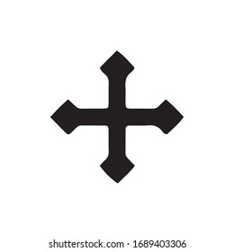 Cross Icon for Graphic Design Projects