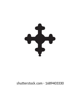 Icono cruzado para proyectos de diseño gráfico