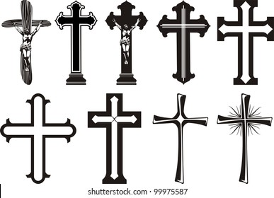 cross icon - grave decoration