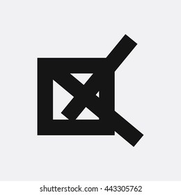 Cross icon illustration isolated vector sign symbol