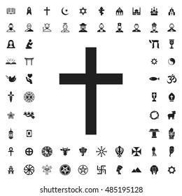 Cross icon illustration isolated vector sign symbol