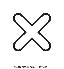 cross icon illustration isolated vector sign symbol