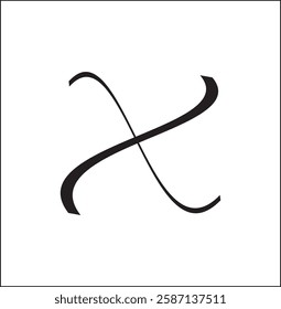 Cross icon or intersection outline, flat, cross icon illustration, symbol, website, mobile