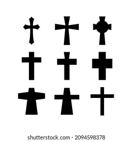 cross icon or logo isolated sign symbol vector illustration - Collection of high quality black style vector icons
