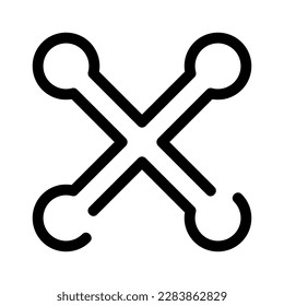 cross icon or logo isolated sign symbol vector illustration - high quality black style vector icons
