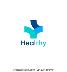 Cross icon medical logo for business, science, healthcare, medical, hospital and doctor green design logo vector	