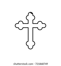 cross icon on white background