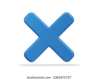 Symbol für die Ablehnung von Kreuzsymbolen, Vektorgrafik