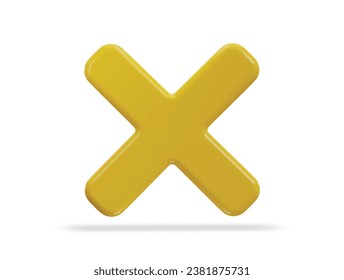cross icon rejection symbol icon vector illustration