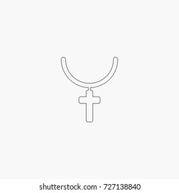 Cross icon. religion sign