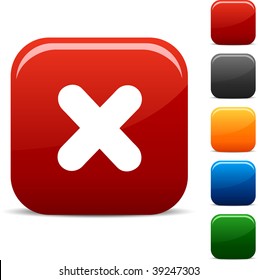 Cross icon set. Vector illustration.