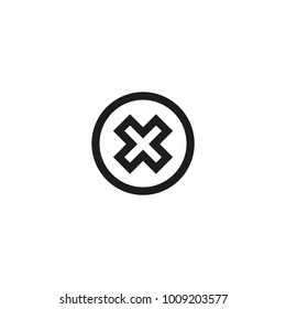 cross icon. sign design
