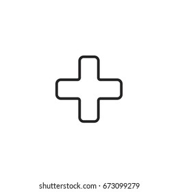 cross icon. sign design