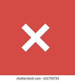 cross icon. sign design. red background