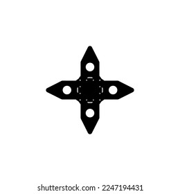 Cross icon. Simple style Christian religion holiday poster background symbol. Christian religion shop brand logo design element. Cross t-shirt printing. Vector for sticker.