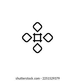 Cross icon. Simple style Christian religion holiday poster background symbol. Christian religion shop brand logo design element. Cross t-shirt printing. Vector for sticker.