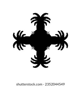 Cross icon. Simple style Christian religion holiday poster background symbol. Christian religion shop brand logo design element. Cross t-shirt printing. Vector for sticker.