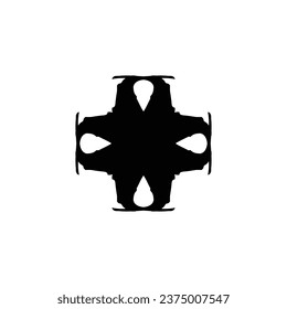 Icono de cruz. Sencillo estilo religión cristiana símbolo de fondo del afiche de las fiestas. Elemento de diseño del logo de la marca de la tienda de religión cristiana. Impresión de camisetas cruzadas. Vector para pegatinas.