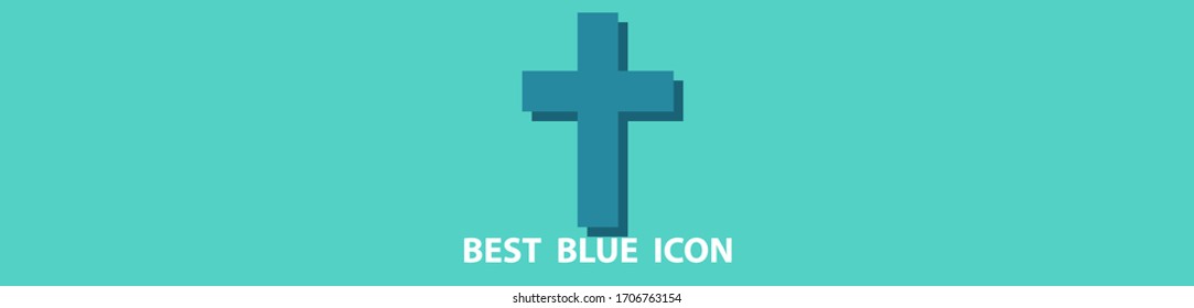 diseño plano de ilustración vectorial de icono cruzado.