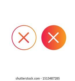 Cross Icon. Stock vector illustration isolated on white background.