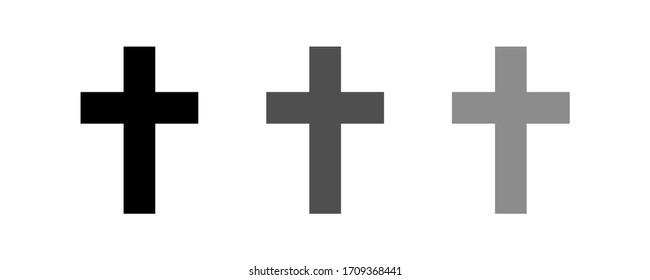 cross icon stock vector illustration flat design.