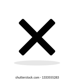 Cross icon in trendy flat style. No sign / X button symbol for your web site design, logo, app, UI Vector EPS 10. - Vector